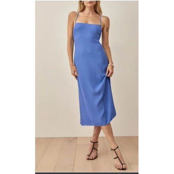 Reformation | Dresses | Reformation Blue Midi Dress | Poshmark Reformation | Dresses | Reformation Blue Midi Dress | Poshmark